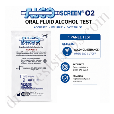 Alco-Screen® O2 Oral Fluid Alcohol Test |Chematics 56024 24/Box