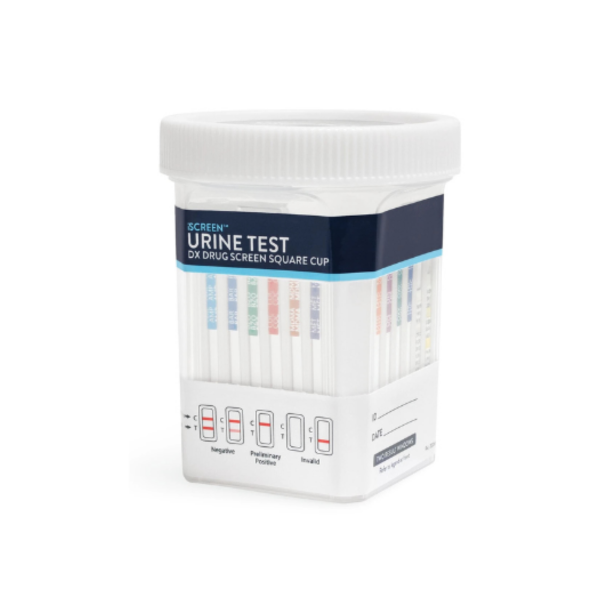 iScreen™ Urine Test Dx Drug Screen Cup CLIA-Waived |  Abbott  | AMP, BAR, BUP, BZO, COC, FTY, MDMA, MET, MOP/OPI, MTD, OXY, PCP, TCA, THC | ABTDUAW114705E 25/Box