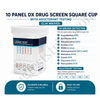 iScreen™ Dx Drug Screen Square Cup 10 Panel with Adulterant Testing |  Abbott |  Amphetamine, Barbiturates, Benzodiazepines, Cocaine, MDMA, Methamphetamine, Methadone, Opiates, Oxycodone, Phencyclidine | ABTDUAW110705E  25/Box