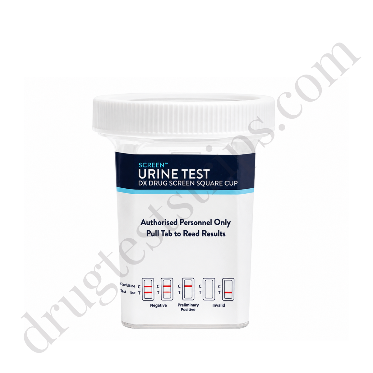 iScreen™ 12 Panel Dx Drug Screen Square Cup with Adulterant Test | Abbott | AMP, BAR, BUP, BZO, COC, MDMA, MET/mAMP, MOP/OPI, MTD, OXY, PCP, TCA | ABTDUAW112704D  25/Box