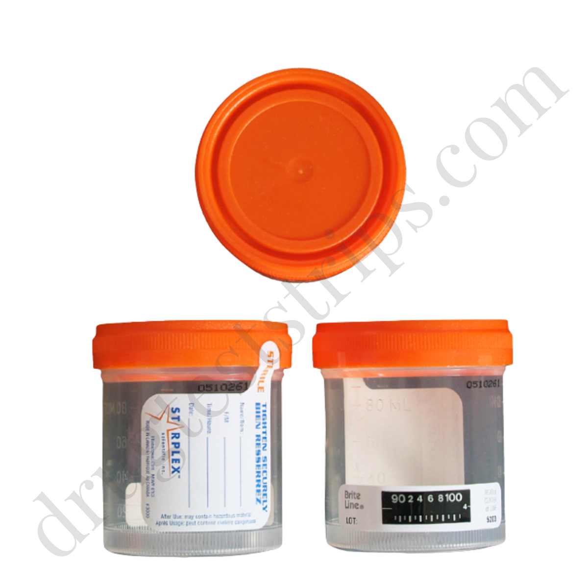 Urine Specimen Collection Cup | Tanner | Scientific  CUP-101   100 cups/bag