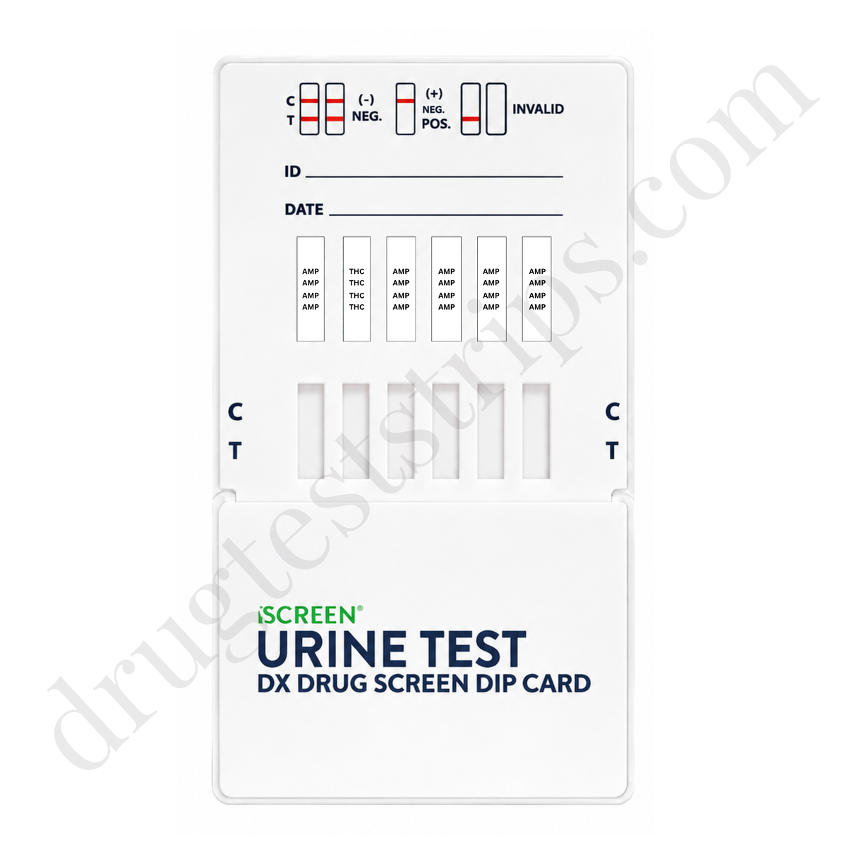 iScreen™ 12 Panel Urine Test Dip Card |  Abbott  | Amphetamine, Barbiturates, Benzodiazepines, Buprenorphine, Cocaine, Methamphetamine, MDMA (Ecstasy), Methadone, Morphine/Opiates, Oxycodone, Phencyclidine, Marijuana | DOA-1124-081  25/Box