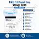 EZII 12 Panel Cup Drug Test 12 Panel Drug Test Cup for mAMP/MDMA/THC/BZO/MTD/BAR/AMP/MOPI/OXY/PPX/COC/BUP |  Abbott DOA-1127-041-19 25/Box