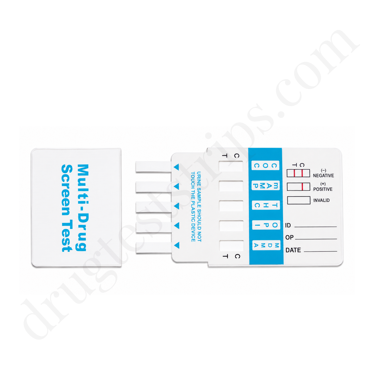 5 Panel Drug Test Card for COC/mAMP/THC/OPI/MDMA | Abbott  DOA-1554  25/Box