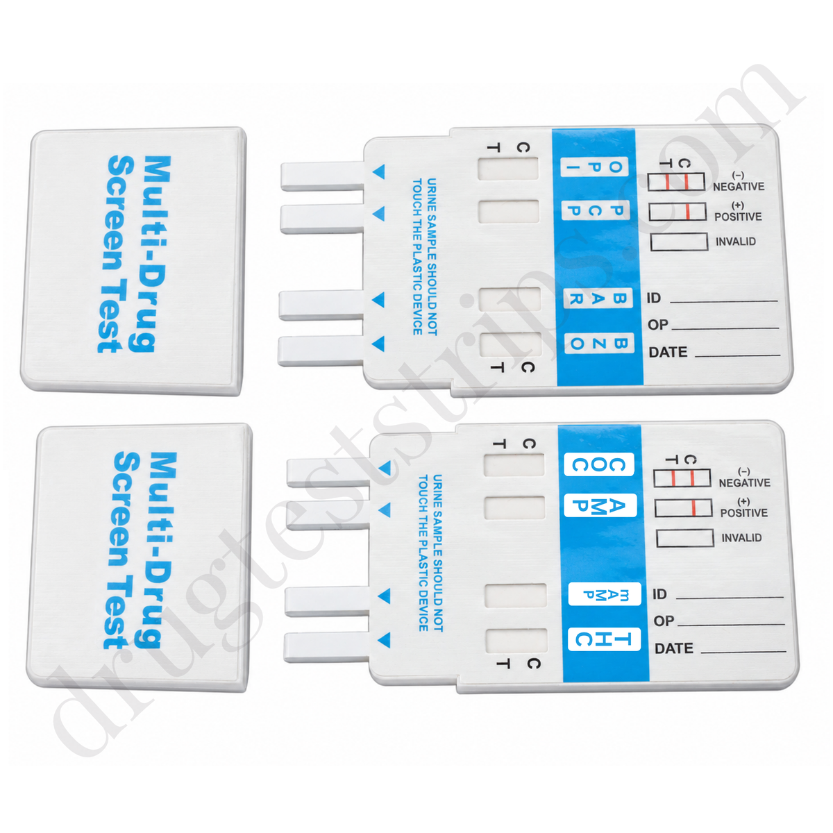 8-Drug Test Card for COC/AMP/mAMP/THC/OPI/PCP/BAR/BZO  |  Abbott  DOA-184  25/Box