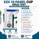 EZII 10 Panel Cup Drug Test for COC, AMP, mAMP, THC, OPI, PCP, BAR, BZO, MTD, MDMA  |  Abbott   DOA-21107-19   25/Box