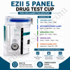 EZII 5 Panel Drug Test Cup for COC/mAMP/THC/OPI/PCP with SVT |  Abbott  DOA-3257-19  25/Box