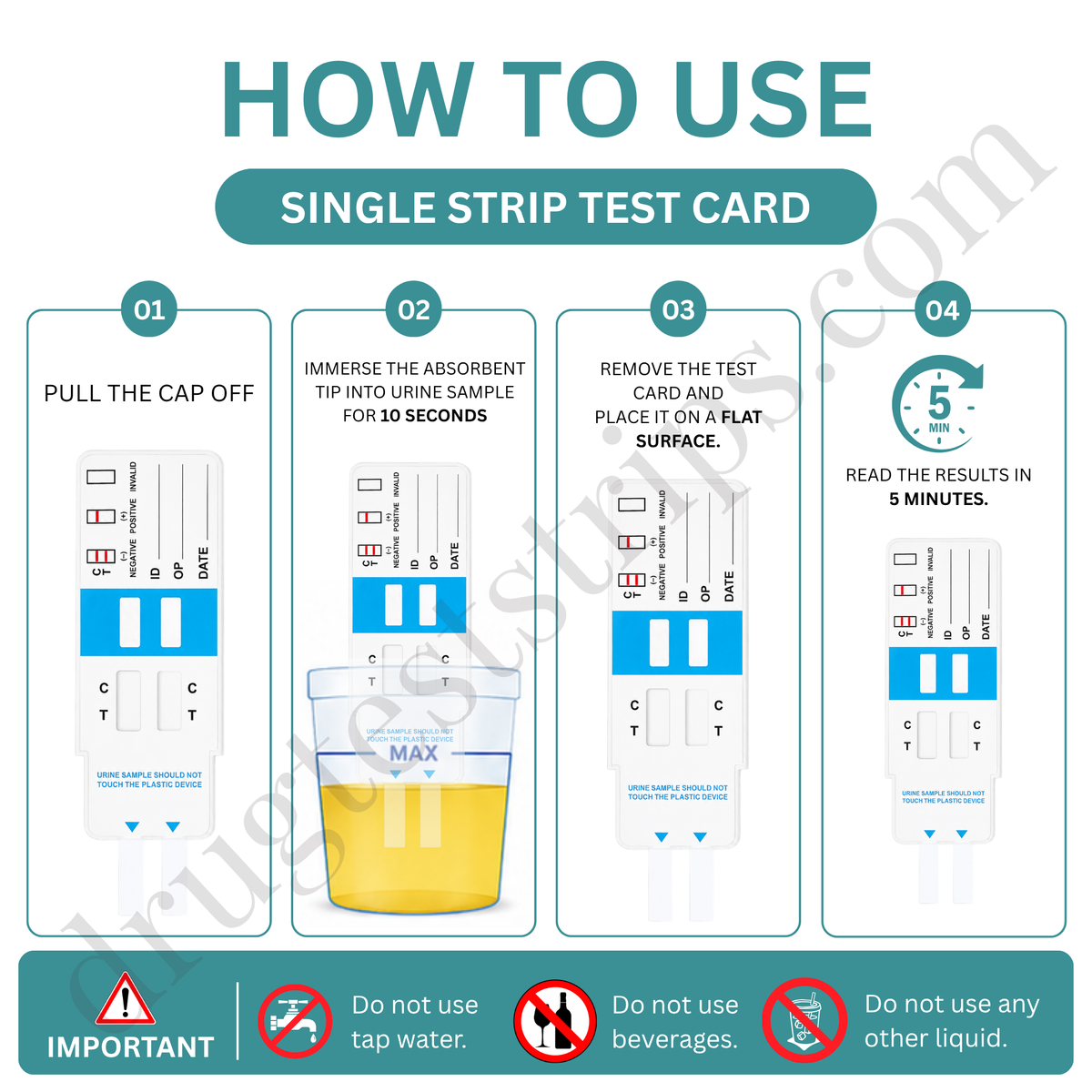 2-Drug Test Card for mAMP/THC  |  Abbott  DOA-424  25/Box