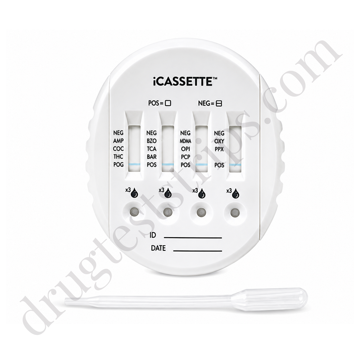 iCassette™ 11-Panel Urine Drug Test Screen |  Abbott  | Amphetamine, Barbiturates, Benzodiazepines, Cocaine, MDMA (Ecstasy), Morphine/Opiates, Oxycodone, Phencyclidine, Propoxyphene, Tricyclic Antidepressants, and Marijuana | I-DCB-1115-011  25/Box