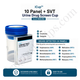 iCup™ 10 Panel + SVT  Urine Drug Screen Cup | Abbott | Amphetamine (AMP) Barbiturates (BAR) Benzodiazepines (BZO) Cocaine (COC) Methamphetamine (MET) Methadone (MTD) Opiates (OPI) Oxycodone (OXY) Propoxyphene (PPX) Marijuana (THC) | I-DUE-1107-141 25/Box