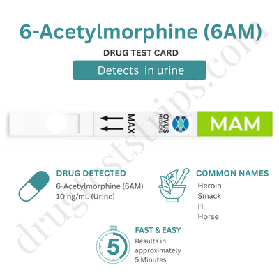 Heroin Drug Test (6-MAM) – 10 ng/mL |  Serenity | 6-Monoacetylmorphine | SM-DOA-6MAMSP 25/Box