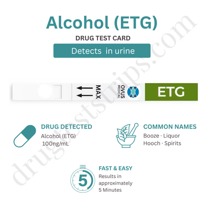 ETG Alcohol Test Strip (500 ng/mL) |  Serenity SM-DOA-ETGSCN  25/Box