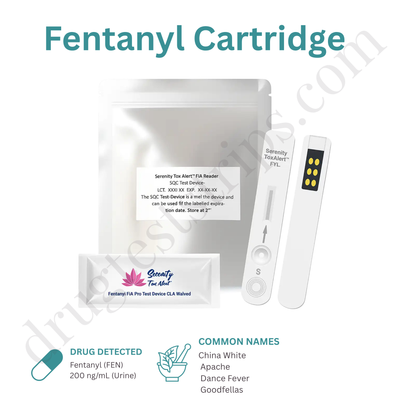 Fentanyl Cartridge Urine Drug Test 1 ng/mL– FDA Approved & CLIA Waived |  Serenity SM-FENTASCAN-CART 25/Box