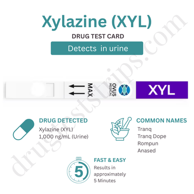 Xylazine Drug Test Strips 1,000 ng/mL  |  Serenity SMD-XYL-114 25/Box