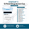 12-Panel STATCUP II for THC/COC/MOR/AMP/MAMP/PCP/BAR/BZO/MTD/MDMA/OXY/BUP |  MD  STATII-71127-0  25/Box