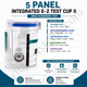 EZII 5 Panel Drug Test Cup for COC/AMP/mAMP/THC/OPI  |  Abbott  DOA-1257-19   25/Box